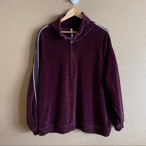 Fabletics Half Zip Plumb Pullover Size 2X